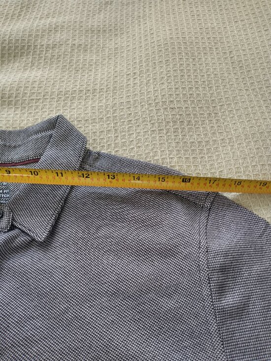 New Men's Slim Fit Short Sleeve Stretch Shirt Size M - Picture 6 of 7